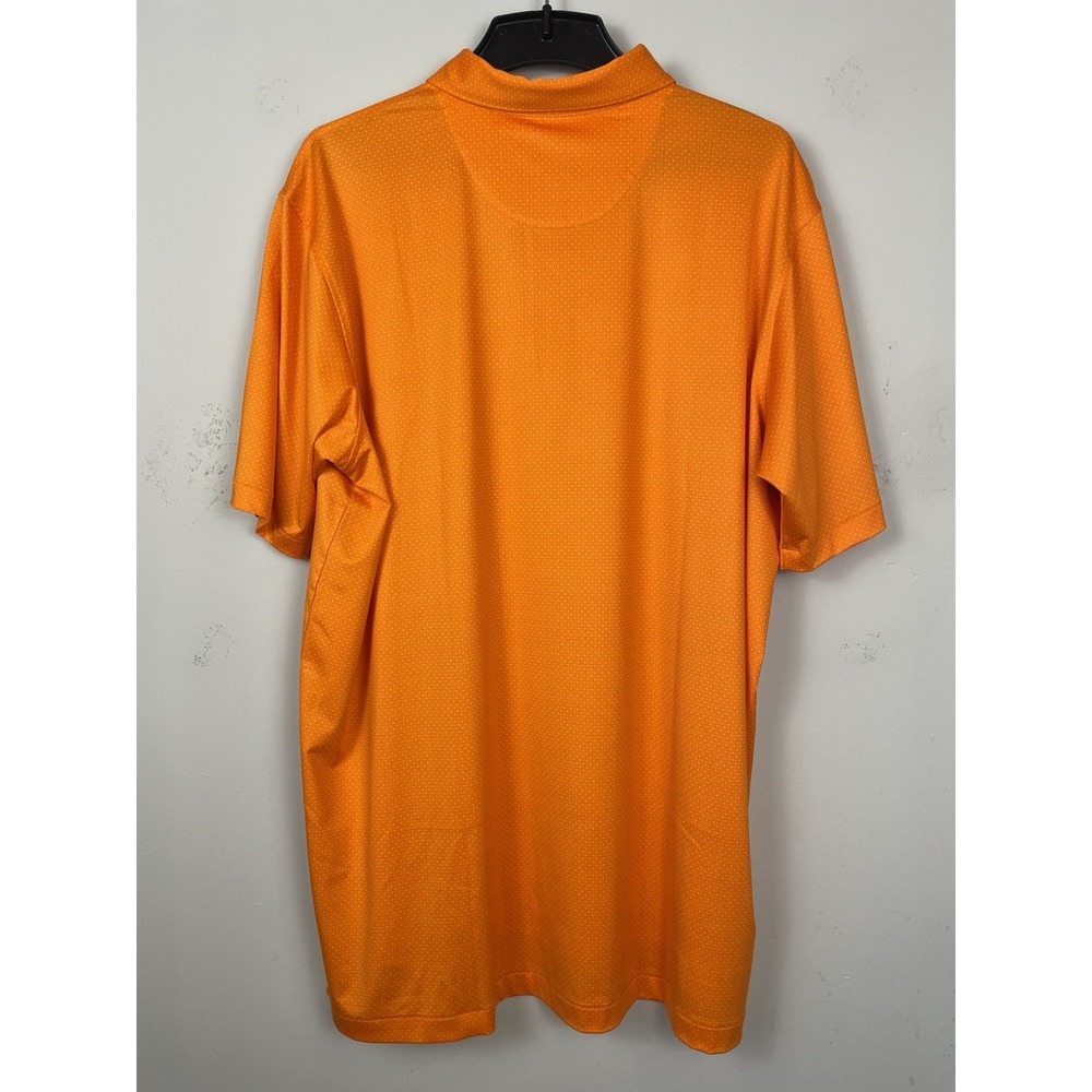 NEW Peter Millar Tesseract Jersey Polo Mens XXL Summer Comfort Orange Stretch - Picture 3 of 8